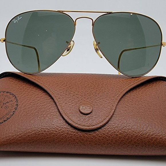 Ray-Ban B&L Z0282 Gold G-15 Aviator Sunglasses